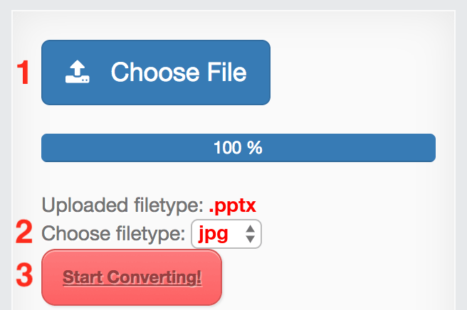 How to convert PPTX files online to JPG